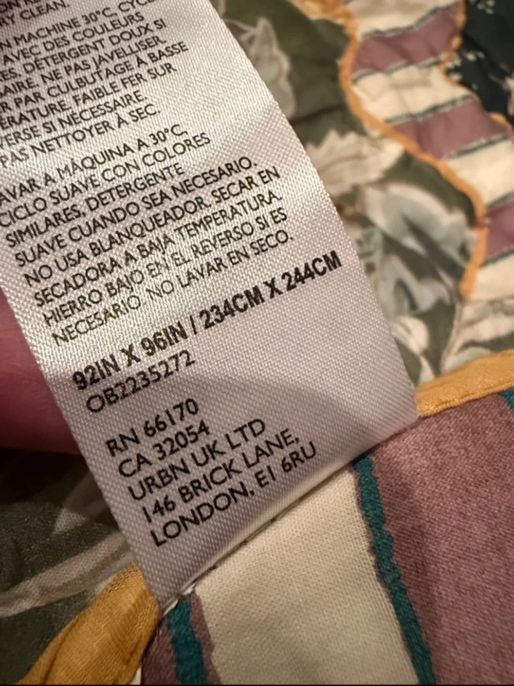 New Anthropologie Iluka 100% Cotton Gauze Floral Quilt Size Queen